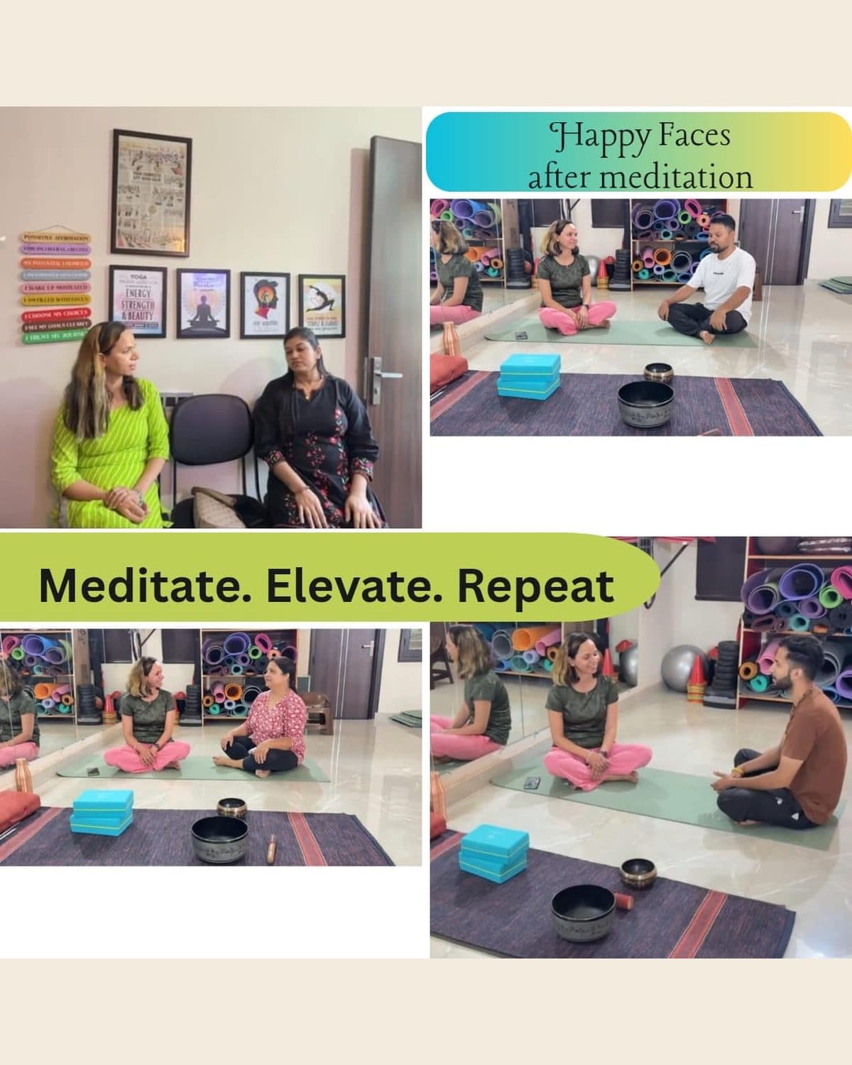Personalised meditation and guidance sessions at the studio